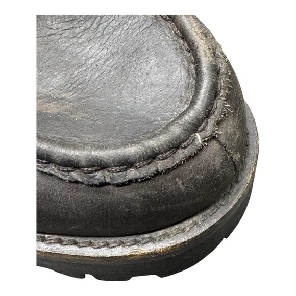 Polo Ralph Lauren 13 D Wolcott Buckle Brown Leather Biker Boots Outdoor Active - Picture 7 of 13